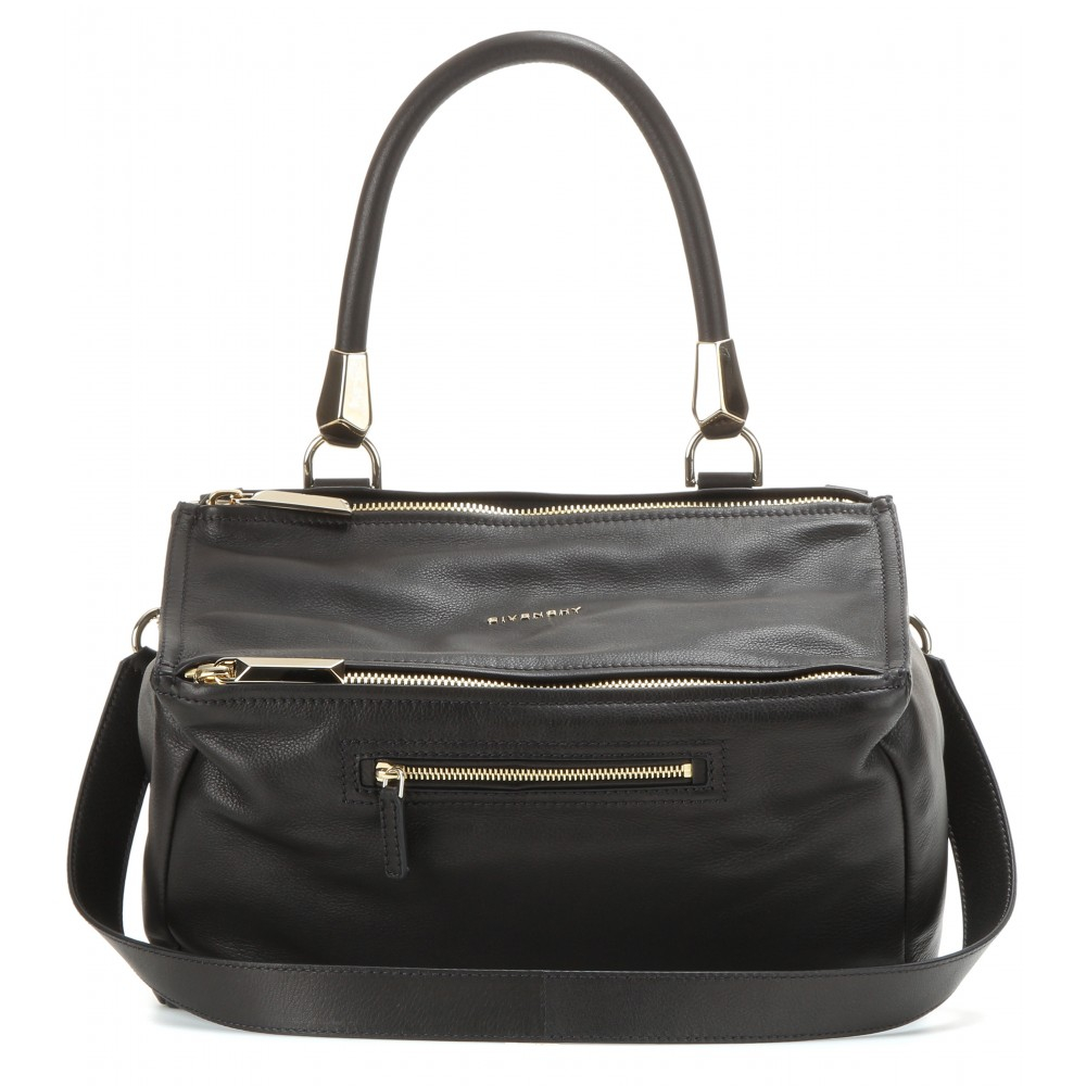 Lyst - Givenchy Pandora Medium Leather Shoulder Bag in Black