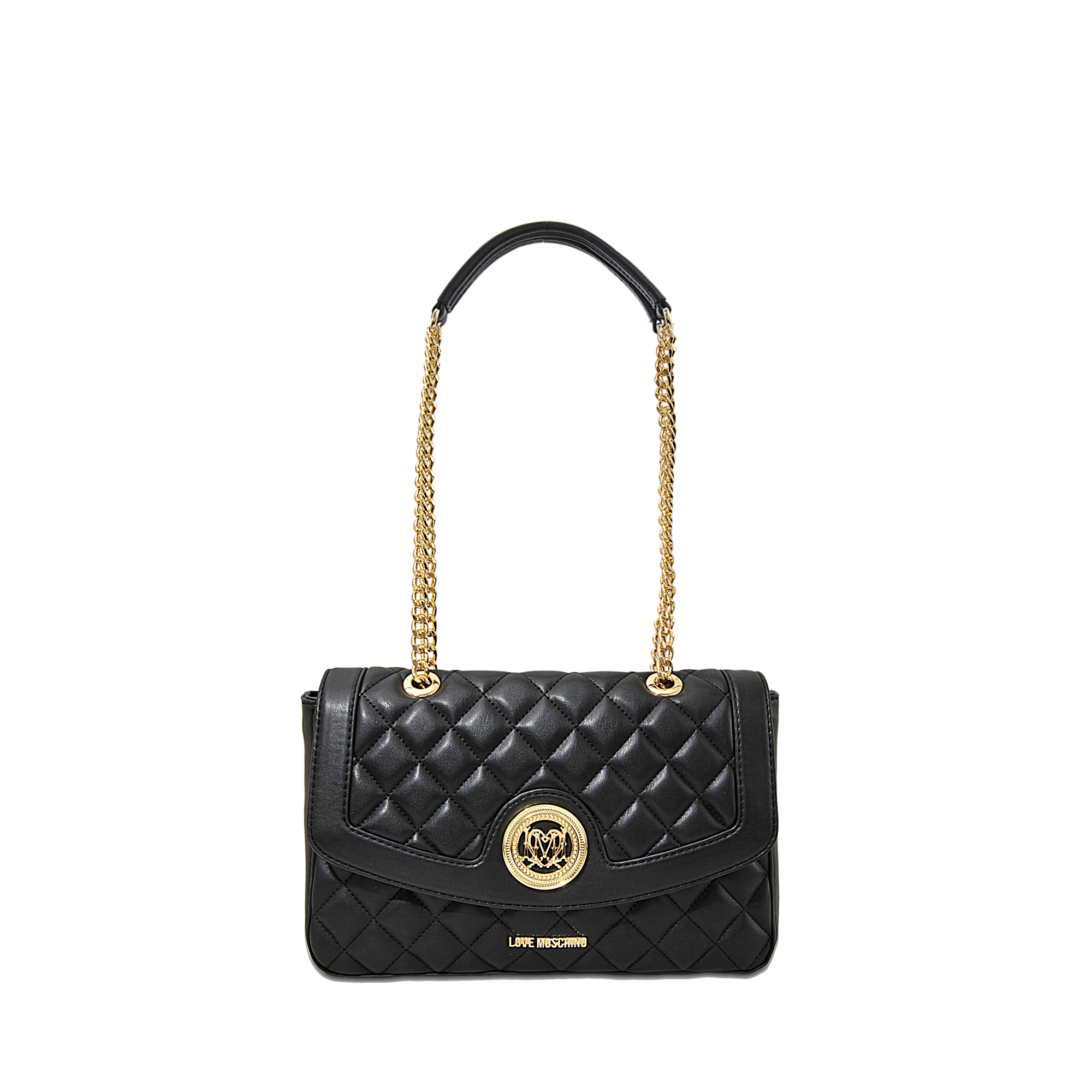 Lyst Love Moschino Super Quilted Flap Bag In Black Gallery