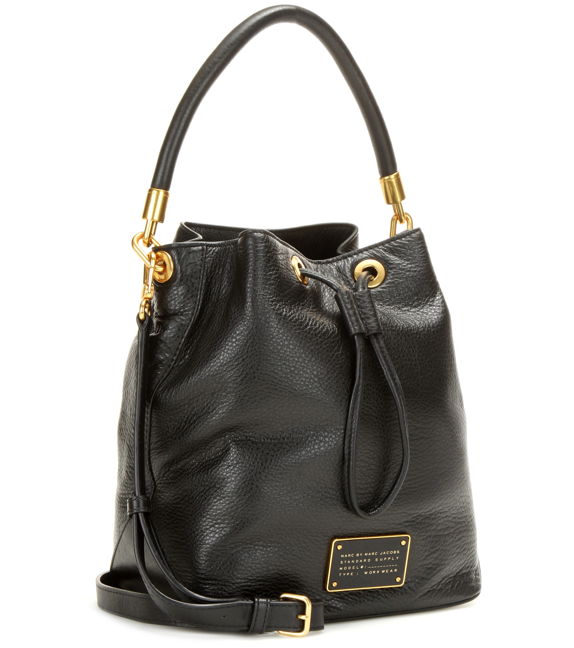 Lyst - Marc By Marc Jacobs Large Leather Bucket Bag in Black