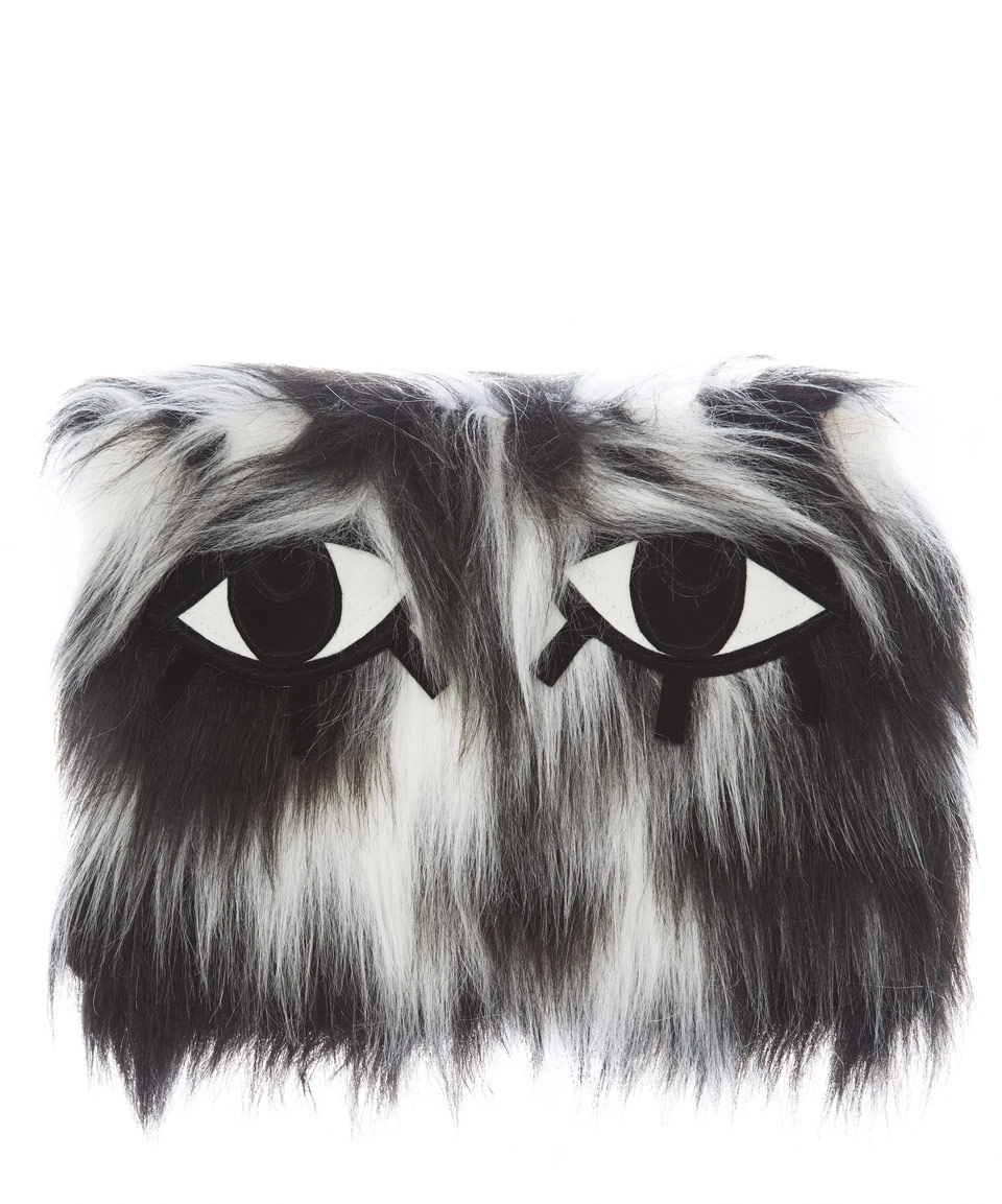 joanna pybus large black and white humbug monster faux fur joanna pybus large black and white humbug monster faux fur