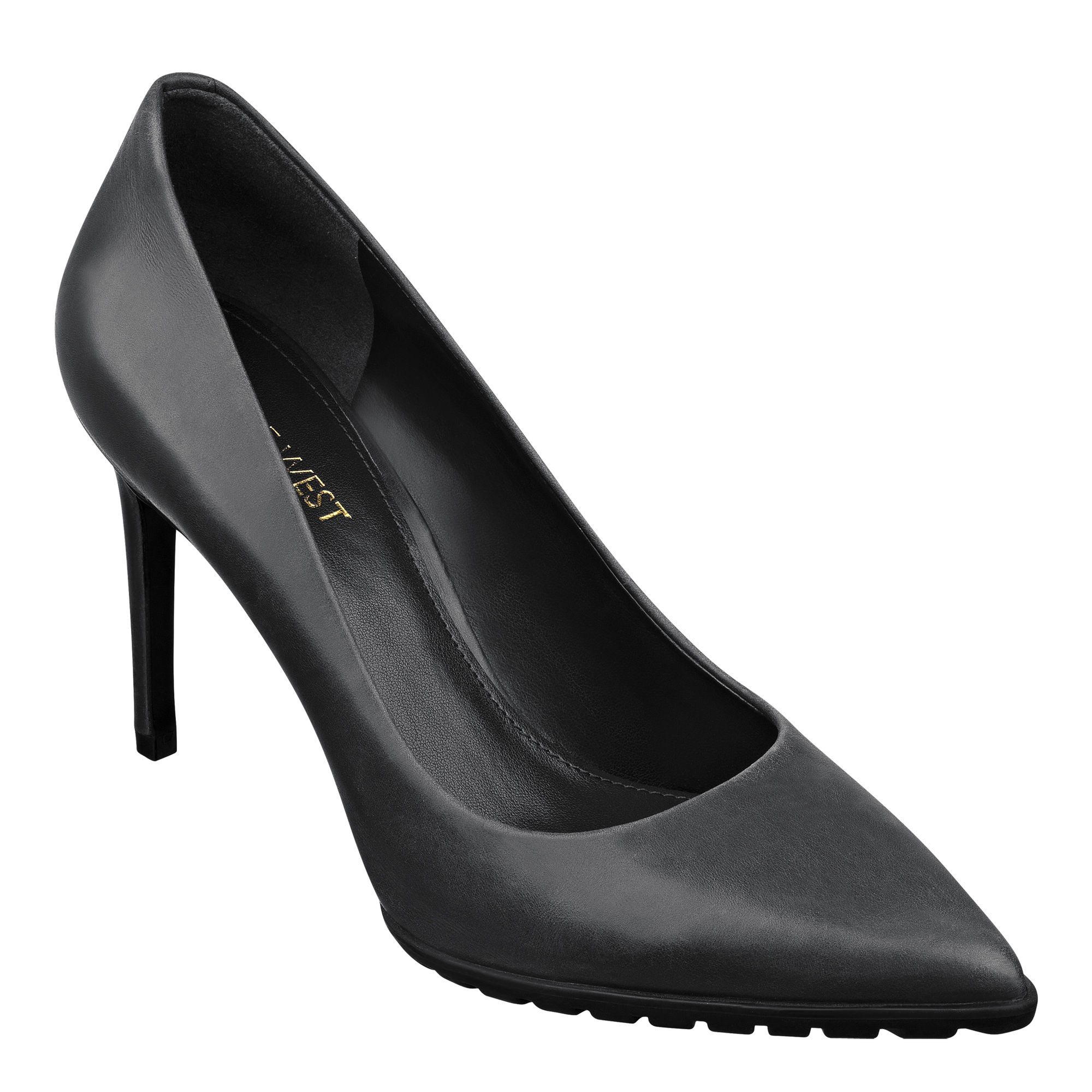nine west square toe pumps