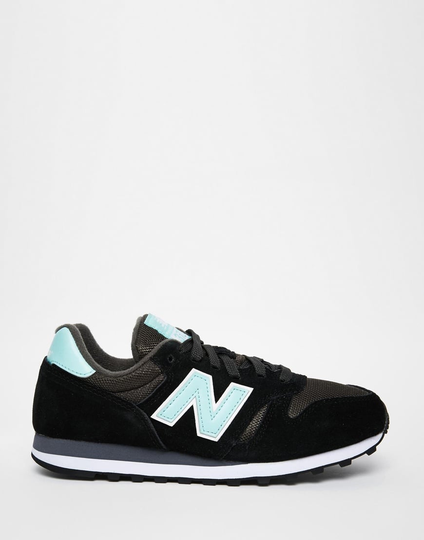 new balance black & white 373 trainers new balance black & white 373 trainers