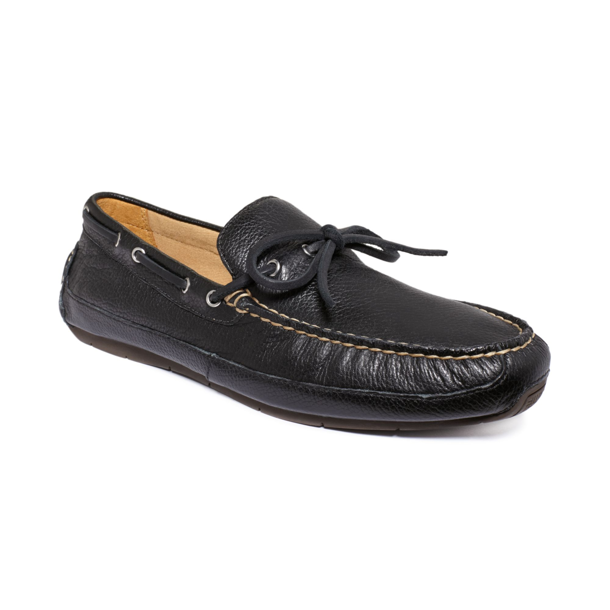 Cole Haan Halsted Camp Moc Toe Shoes in Black for Men | Lyst