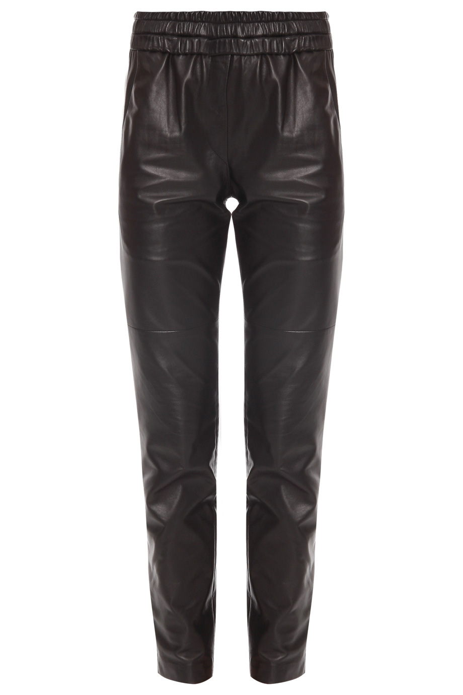 Lyst - Isabel Marant Leather Jogging Pant in Black