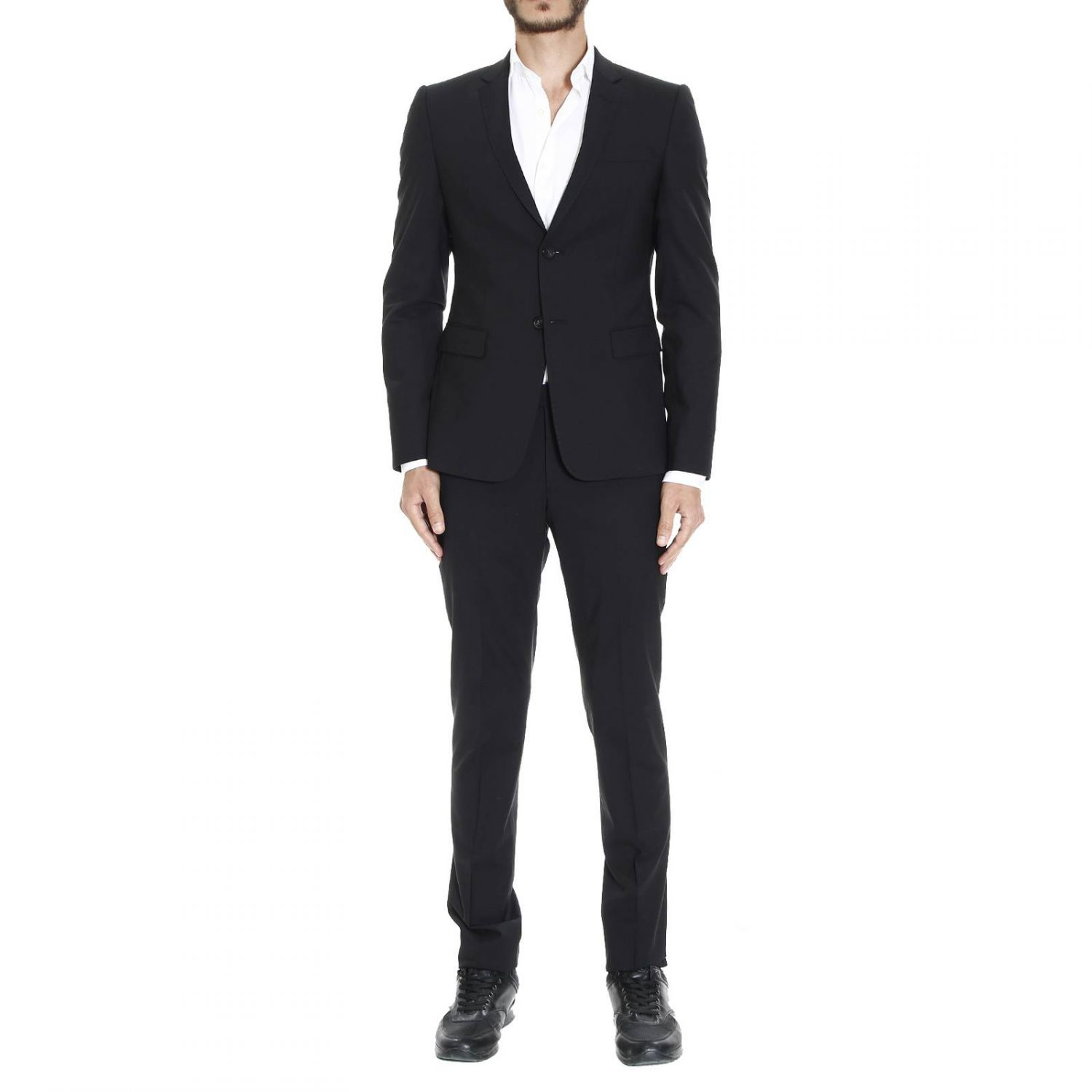 Emporio armani Suit in Black for Men | Lyst