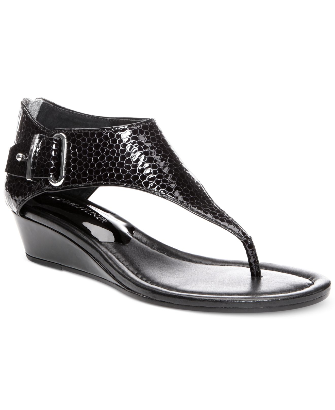 Donald j pliner Donald J Pliner Dian Thong Sandals in Black | Lyst