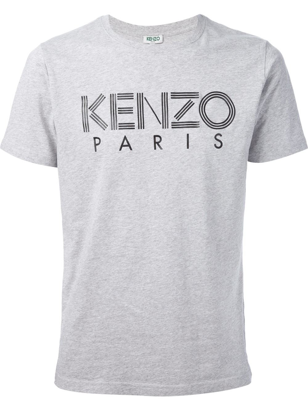 Kenzo ' Paris' T-Shirt in Gray for Men | Lyst