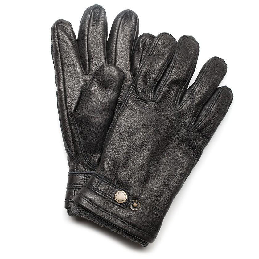 Hestra Black Elk Leather Utsjo Gloves in Black for Men Lyst