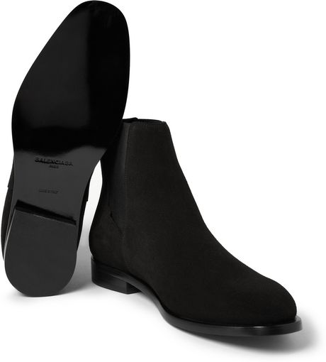 balenciaga suede boots