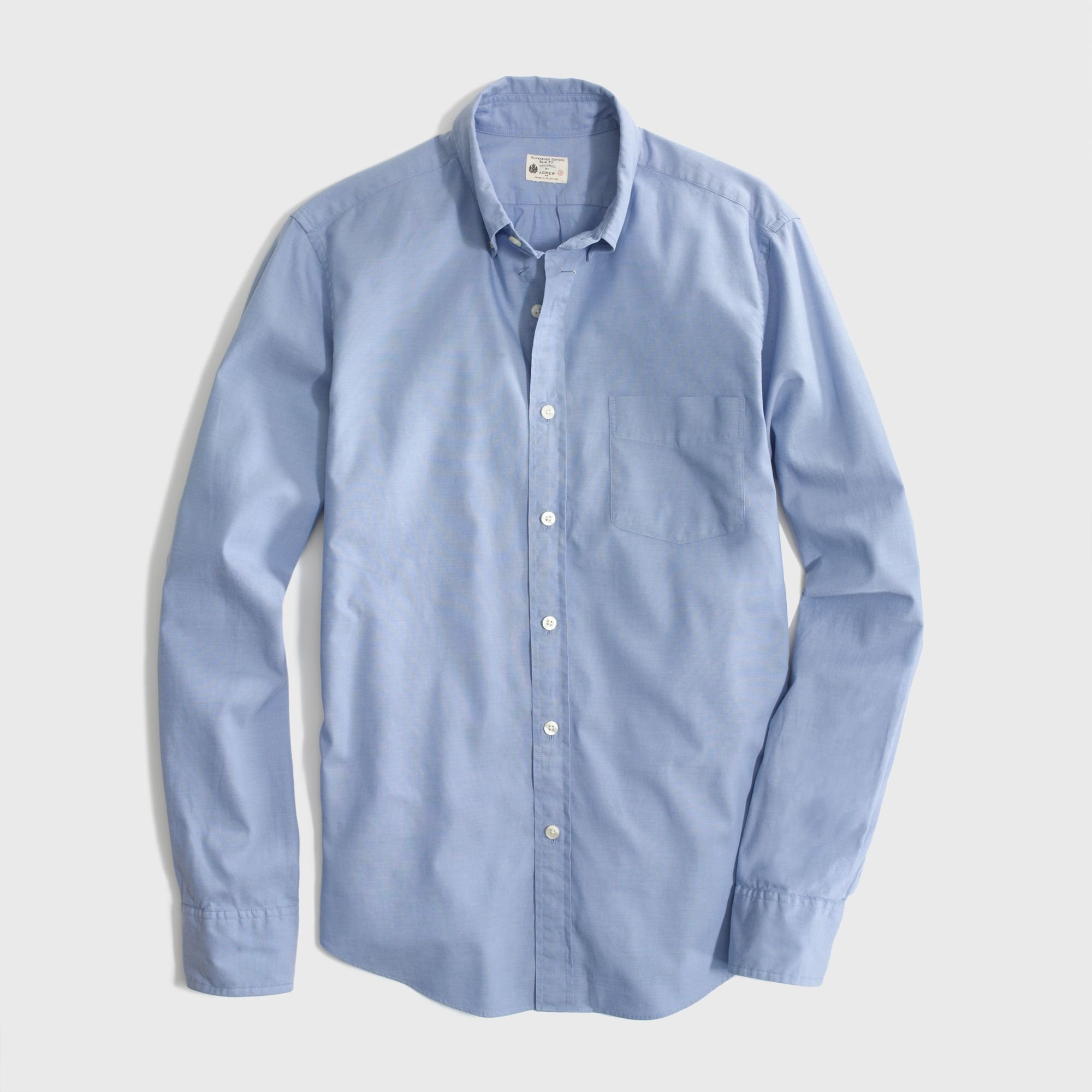 Lyst - J.Crew Factory Slim Sunwashed Oxford Shirt in Blue for Men