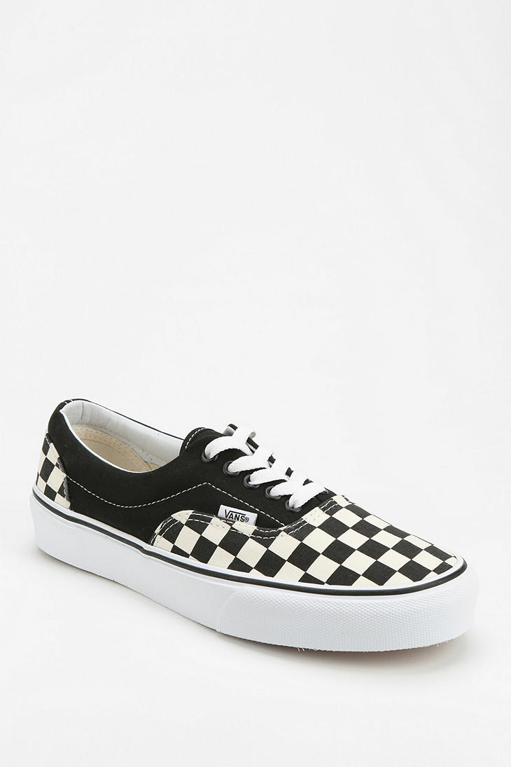 Vans Era Checkered Womens Sneaker in White | Lyst