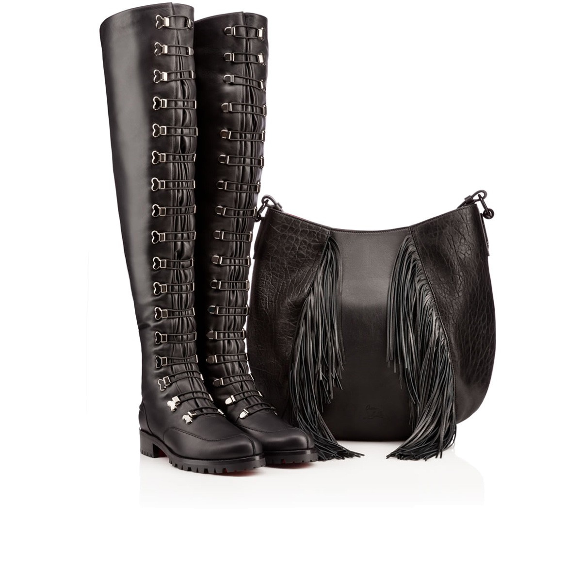 fake replica shoes - Christian louboutin Country Croche Boot in Black | Lyst