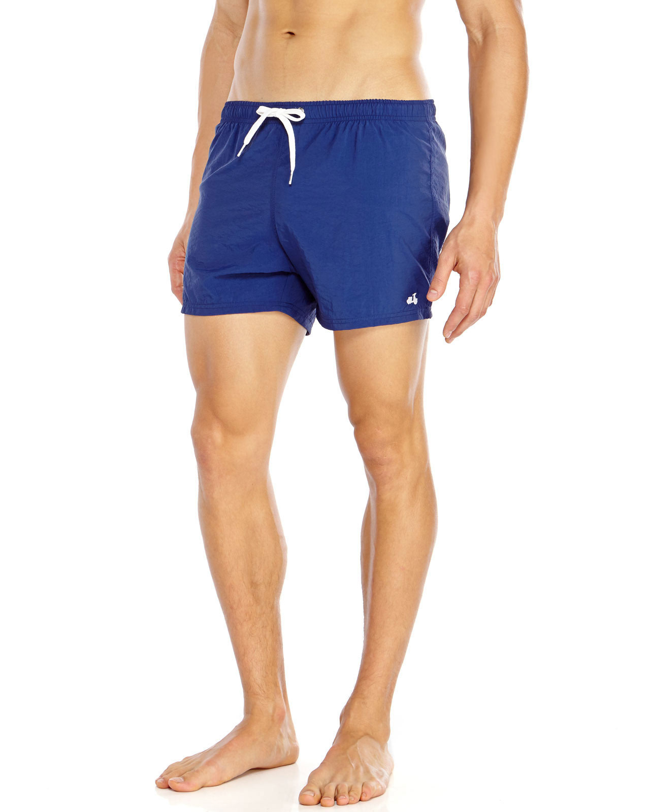 Moschino Embroidered Drawstring Swim Trunks in Blue for Men (Navy) | Lyst