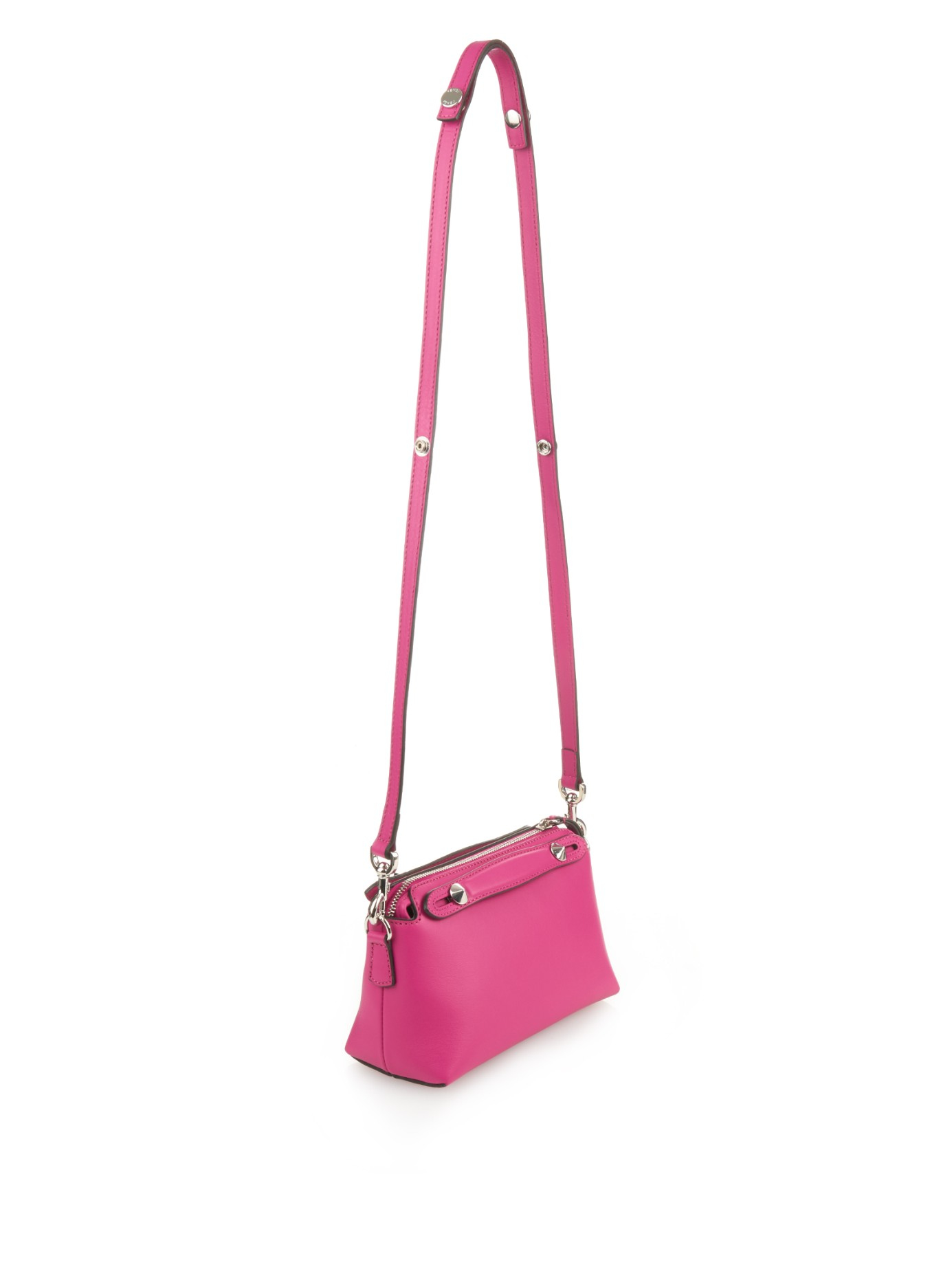 Lyst - Fendi By The Way Mini Leather Cross-Body Bag in Pink