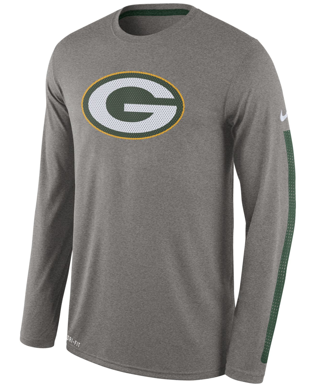 Lyst - Nike Men's Long-sleeve Green Bay Packers Legend Logo T-shirt in ...