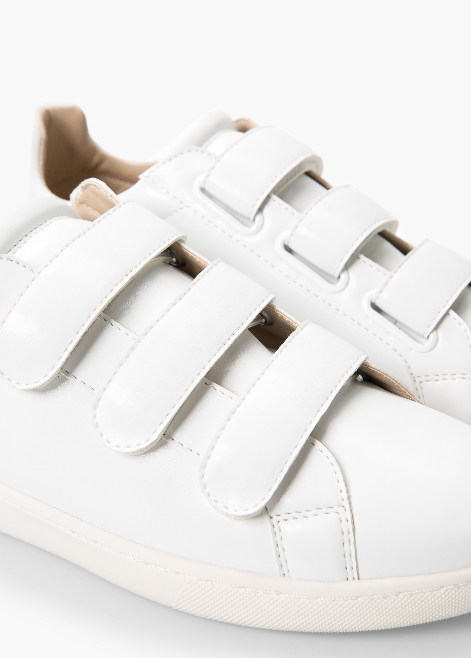Lyst - Mango Velcro Fastening Sneakers in White