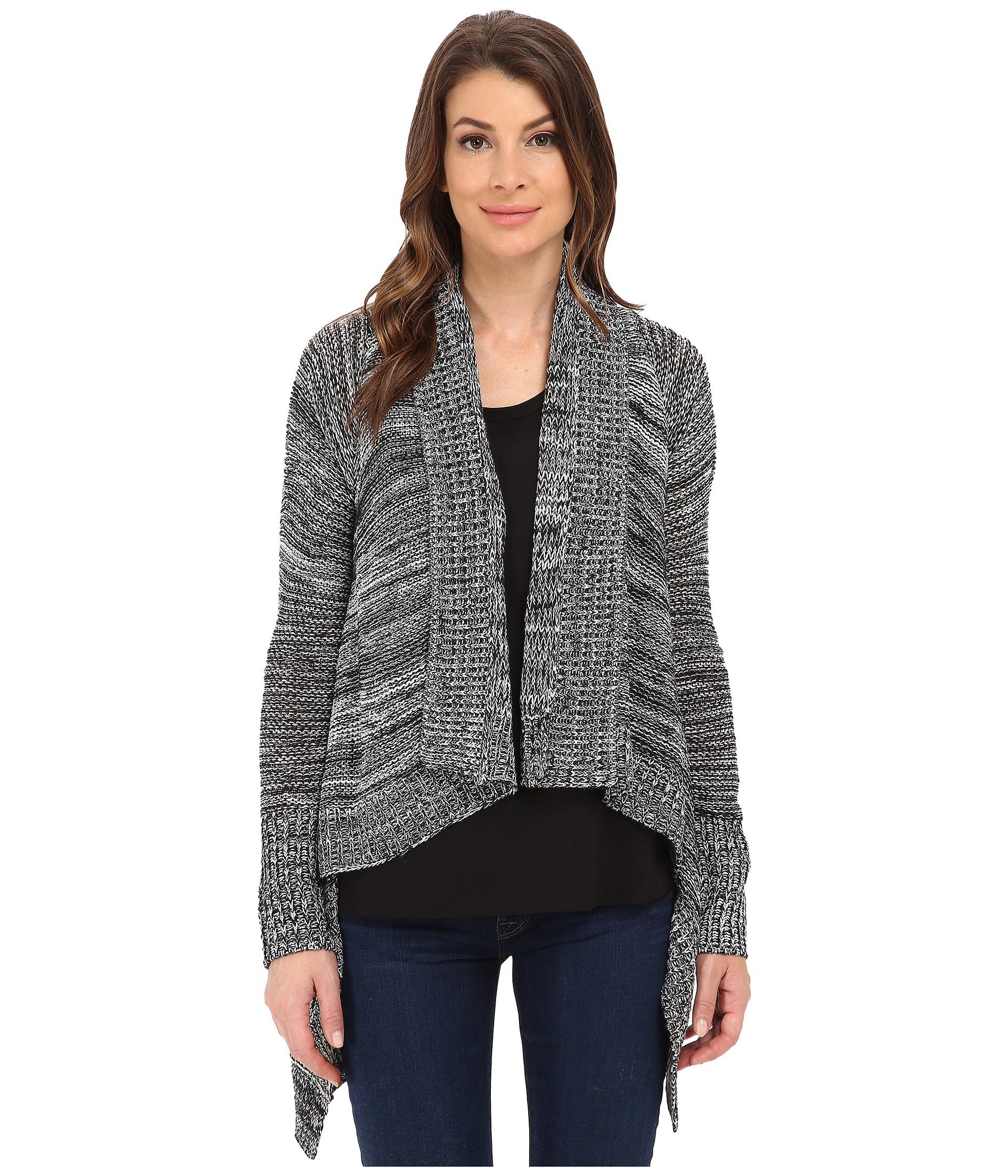 Lyst - Jack Bb Dakota Tedra Marled Cardigan Sweater in Gray