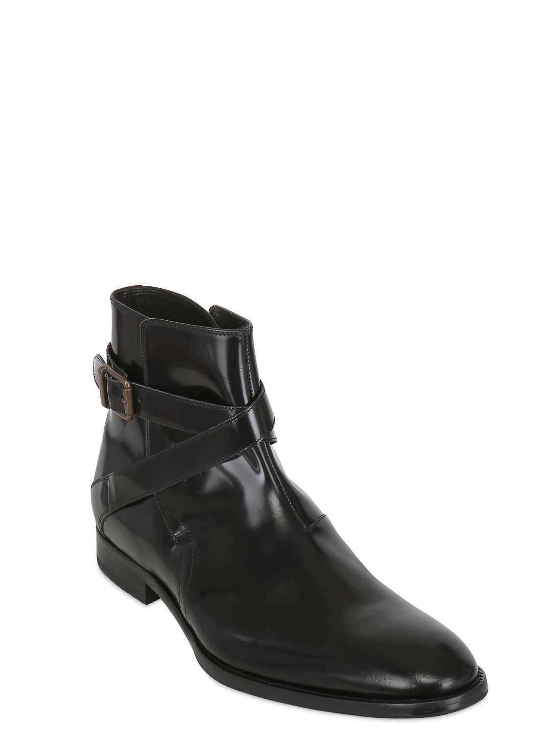 Mr. Hare Johdpur Shiny Leather in Black for Men | Lyst