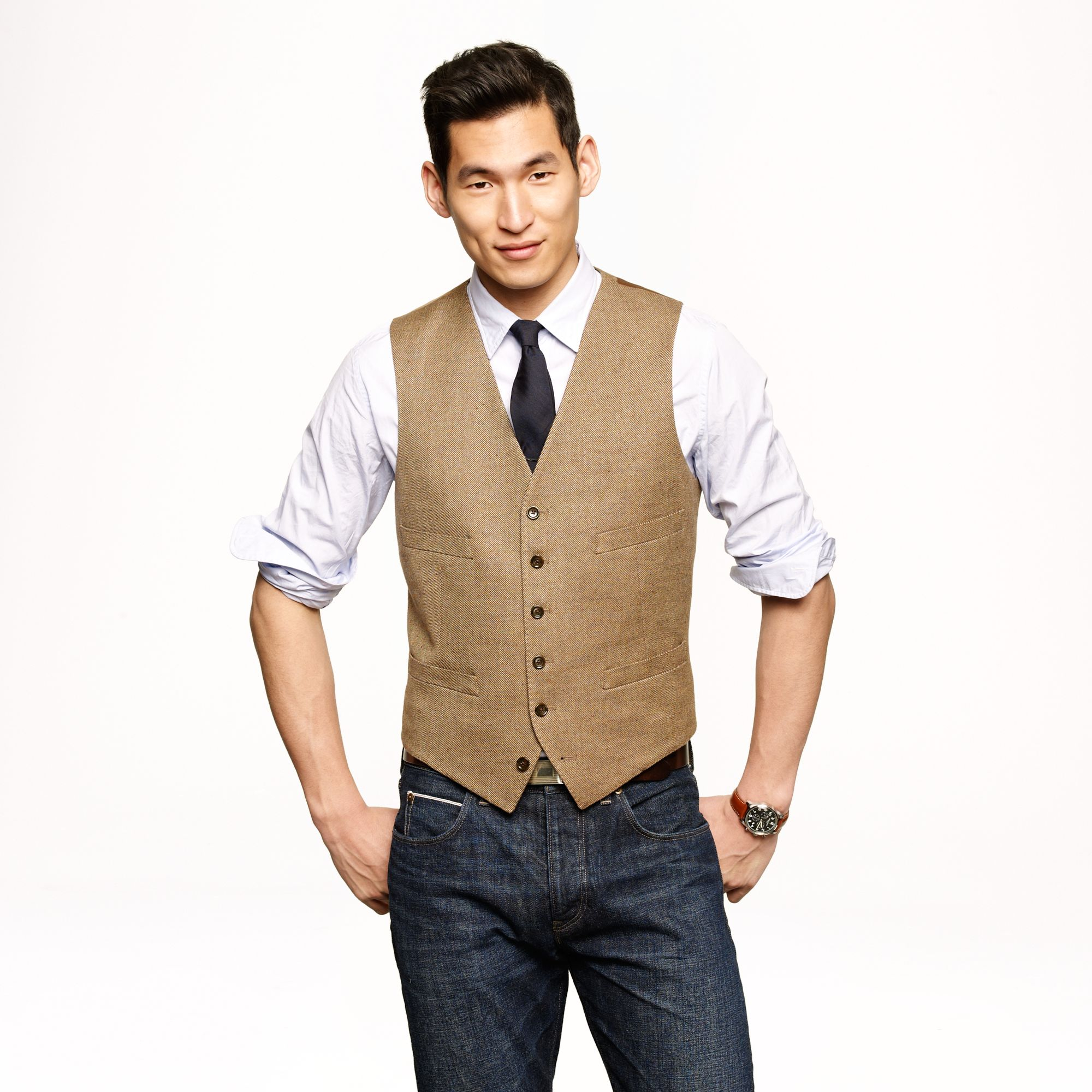 Mens Khaki Pants And Vest | Pant So