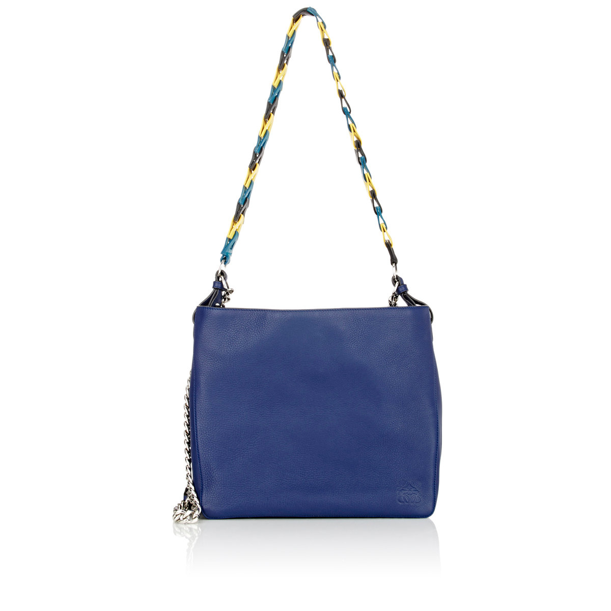 Loewe Leather V Bucket Bag in Blue - Lyst