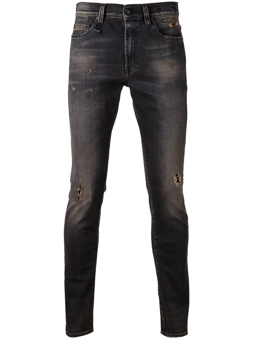 R13 Faded Jeans in Black for Men Lyst