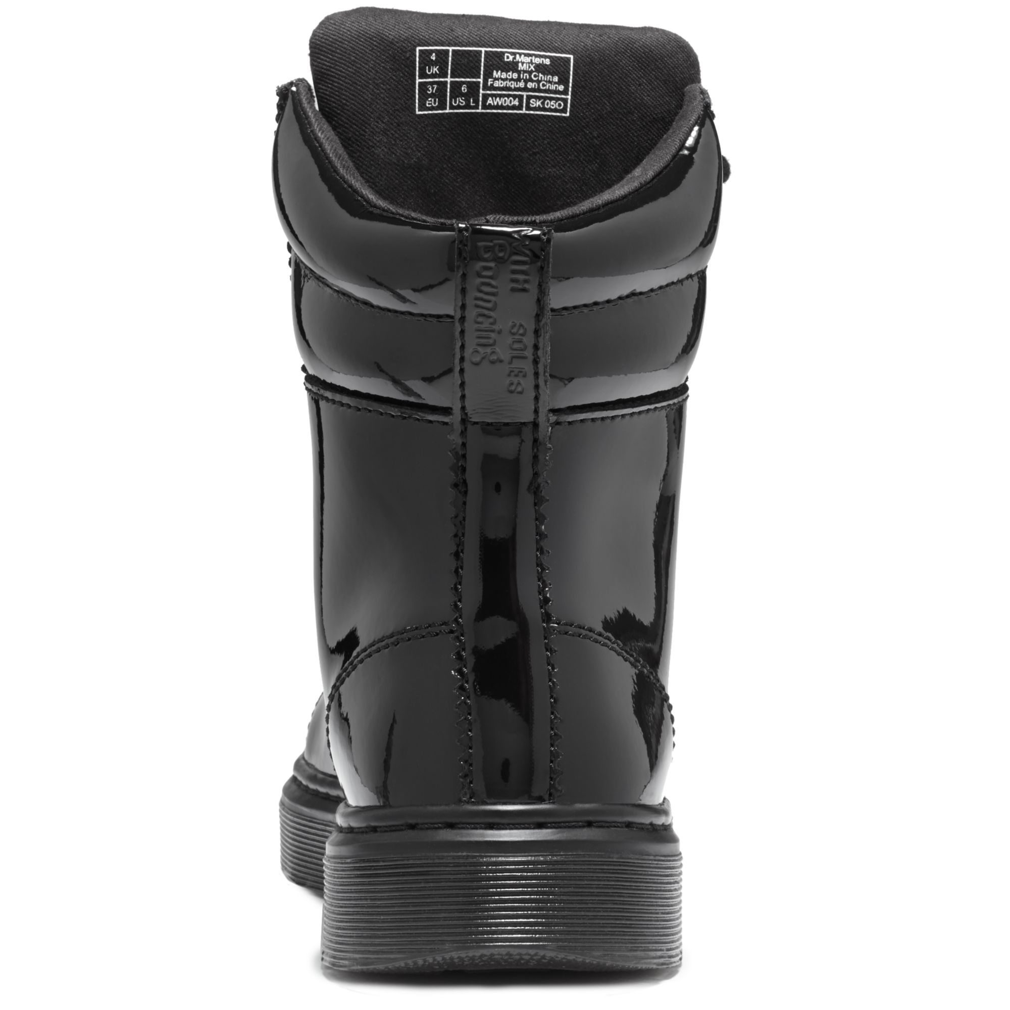 Dr. martens Mix High Top Sneakers in Black (Black Patent) | Lyst