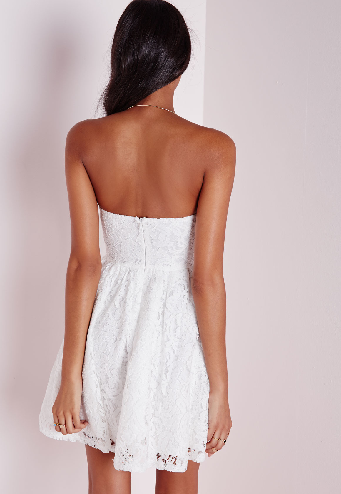 missguided white lace strapless skater dress white product 0 335608075 normal