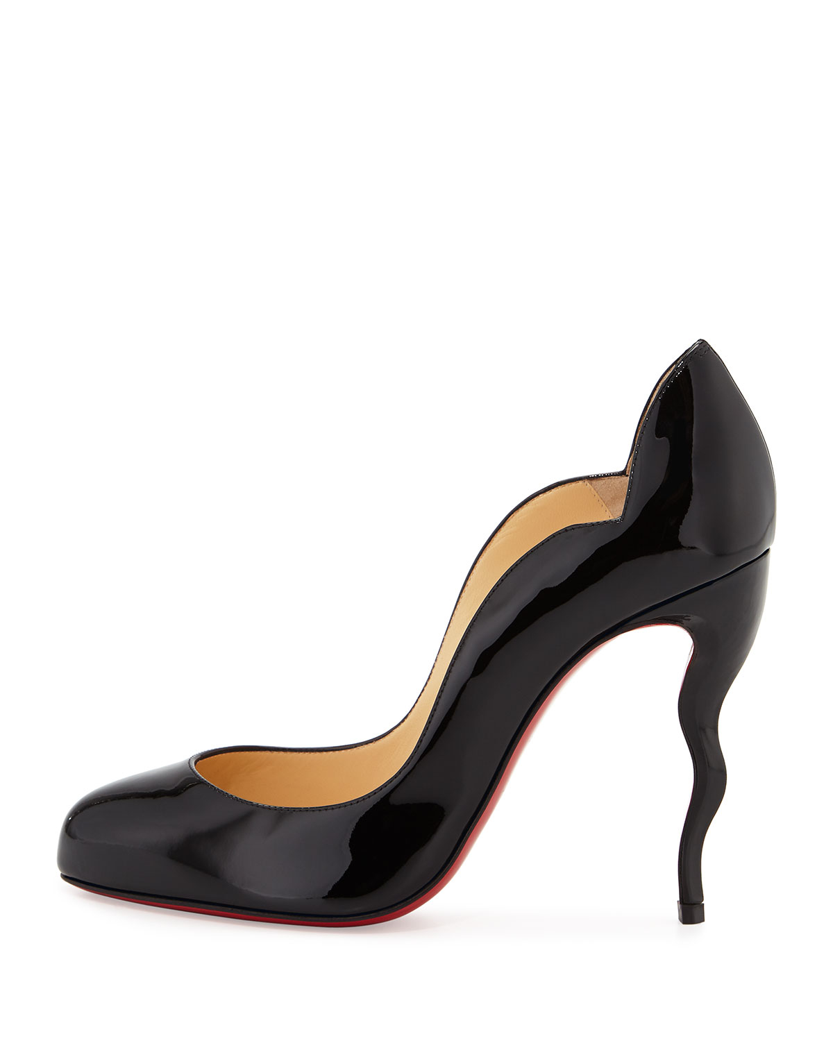 Christian louboutin Wawy Dolly Patent Leather Pumps in Black | Lyst