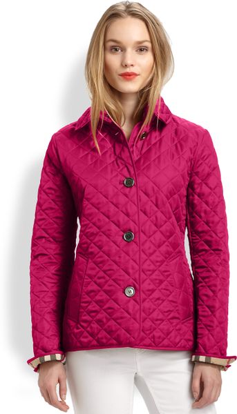 Burberry Brit Copford Jacket in Pink (DEEP FUCHSIA) | Lyst