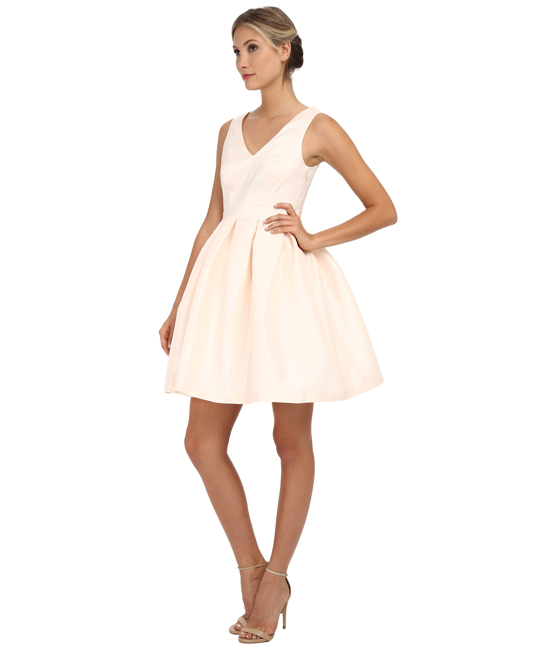 Fit and Flare Taffeta Dress