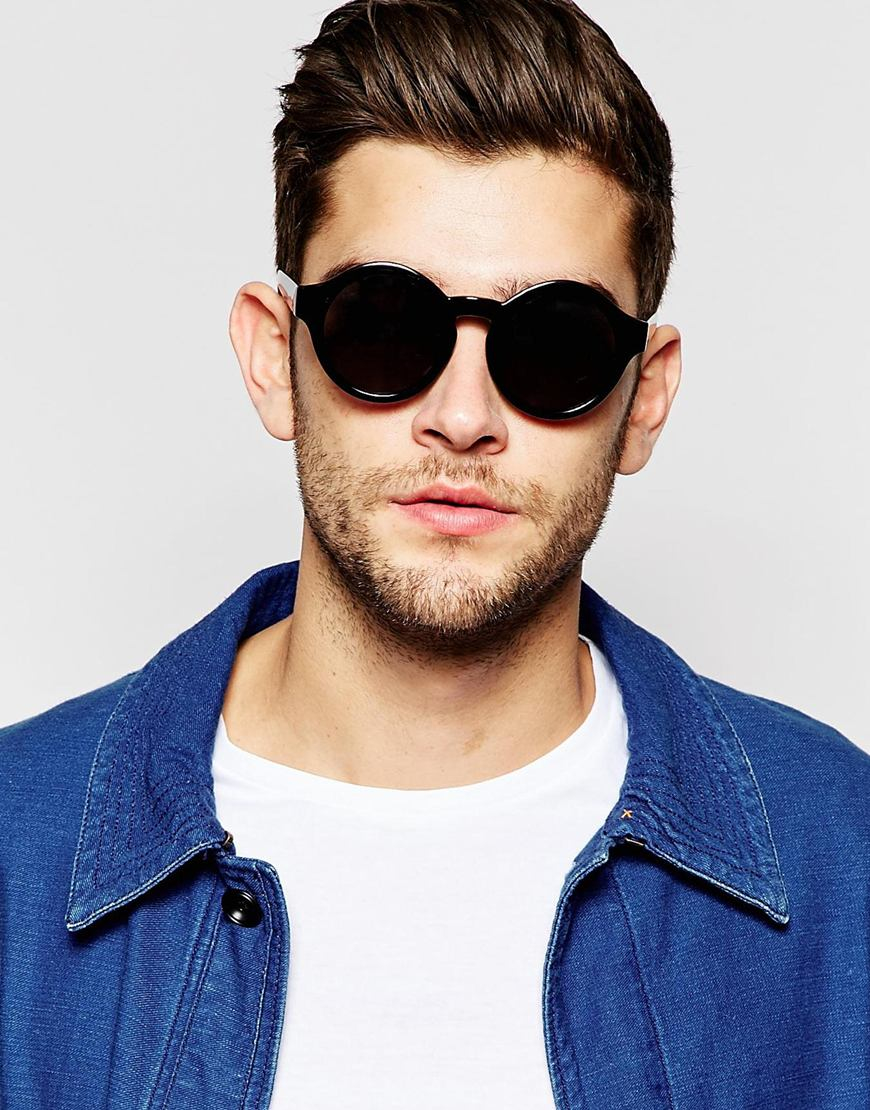 Asos Black Oversized Round Sunglasses In Black Product 0 401461874 Normal 