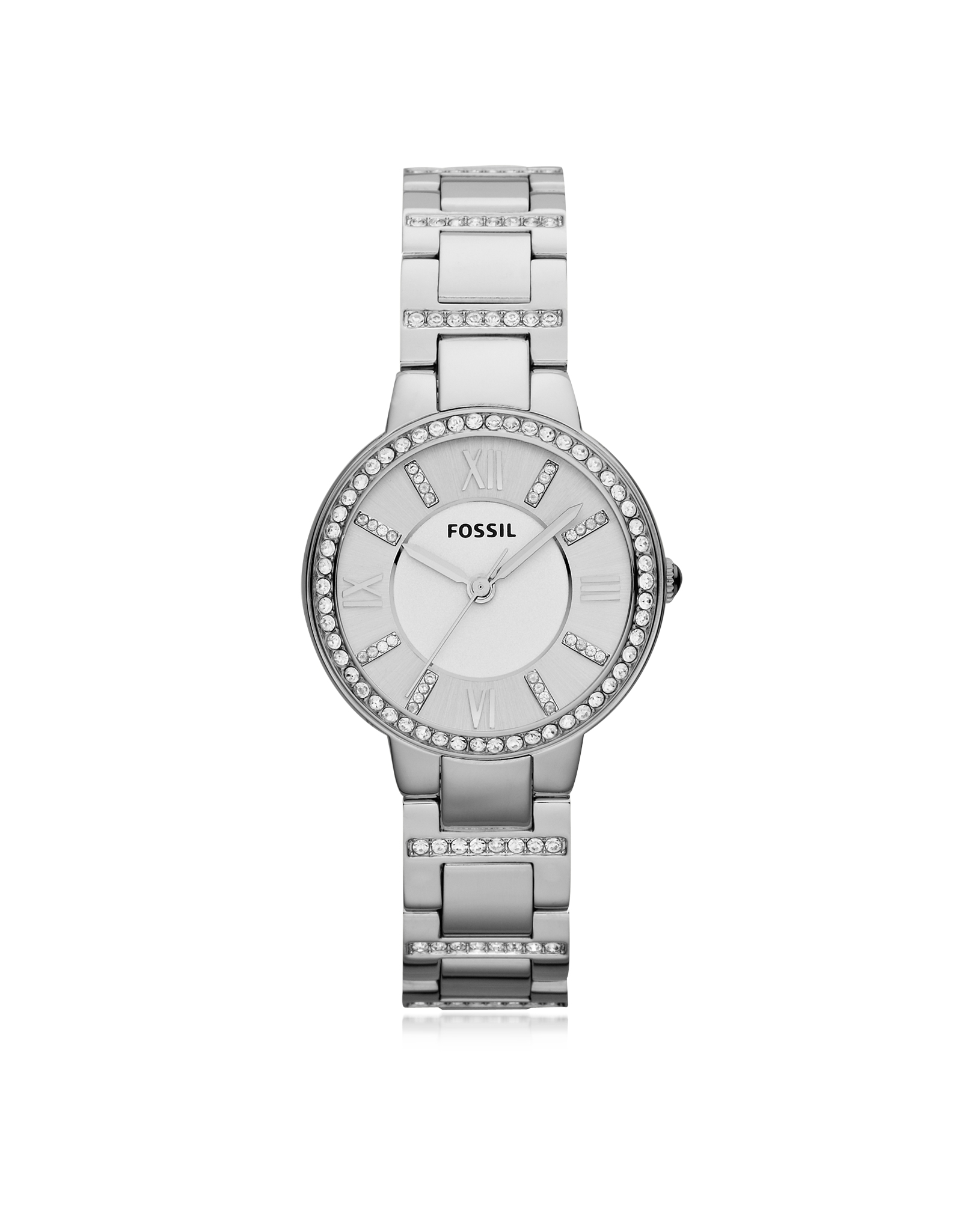 fossil steel virginia stainless steel womens watch gray product 0 861190663 normal