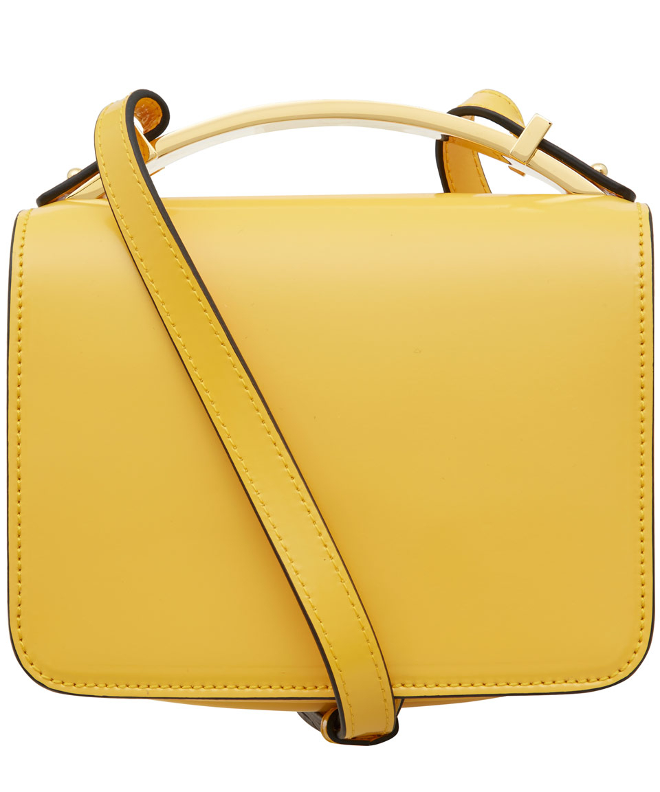 Lyst - Marni Small Yellow Cross-body Leather Bag in Yellow