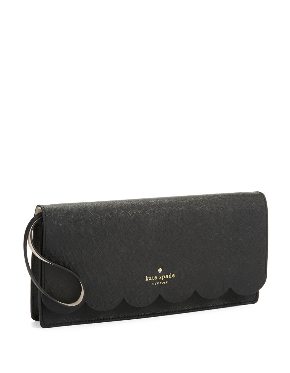 Kate spade new york Kiki Convertible Leather Clutch in Black | Lyst