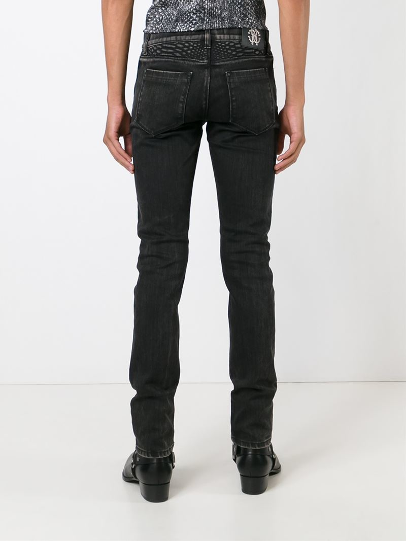 Lyst - Roberto cavalli Stonewashed Jeans in Gray for Men