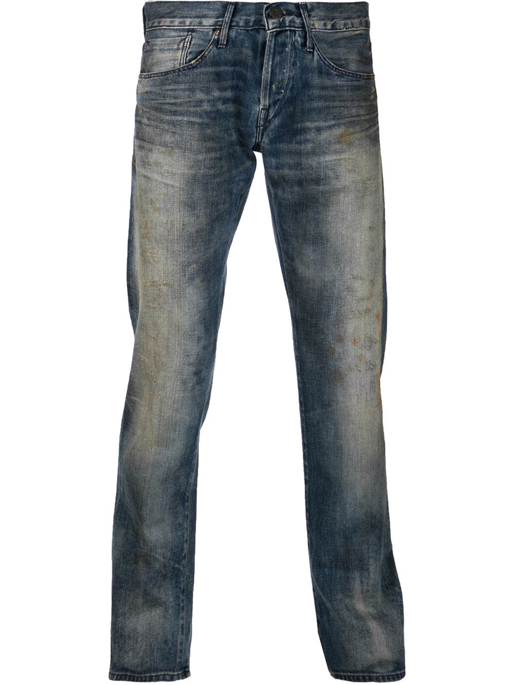 Lyst - 3X1 Faded Wash Jeans in Blue for Men