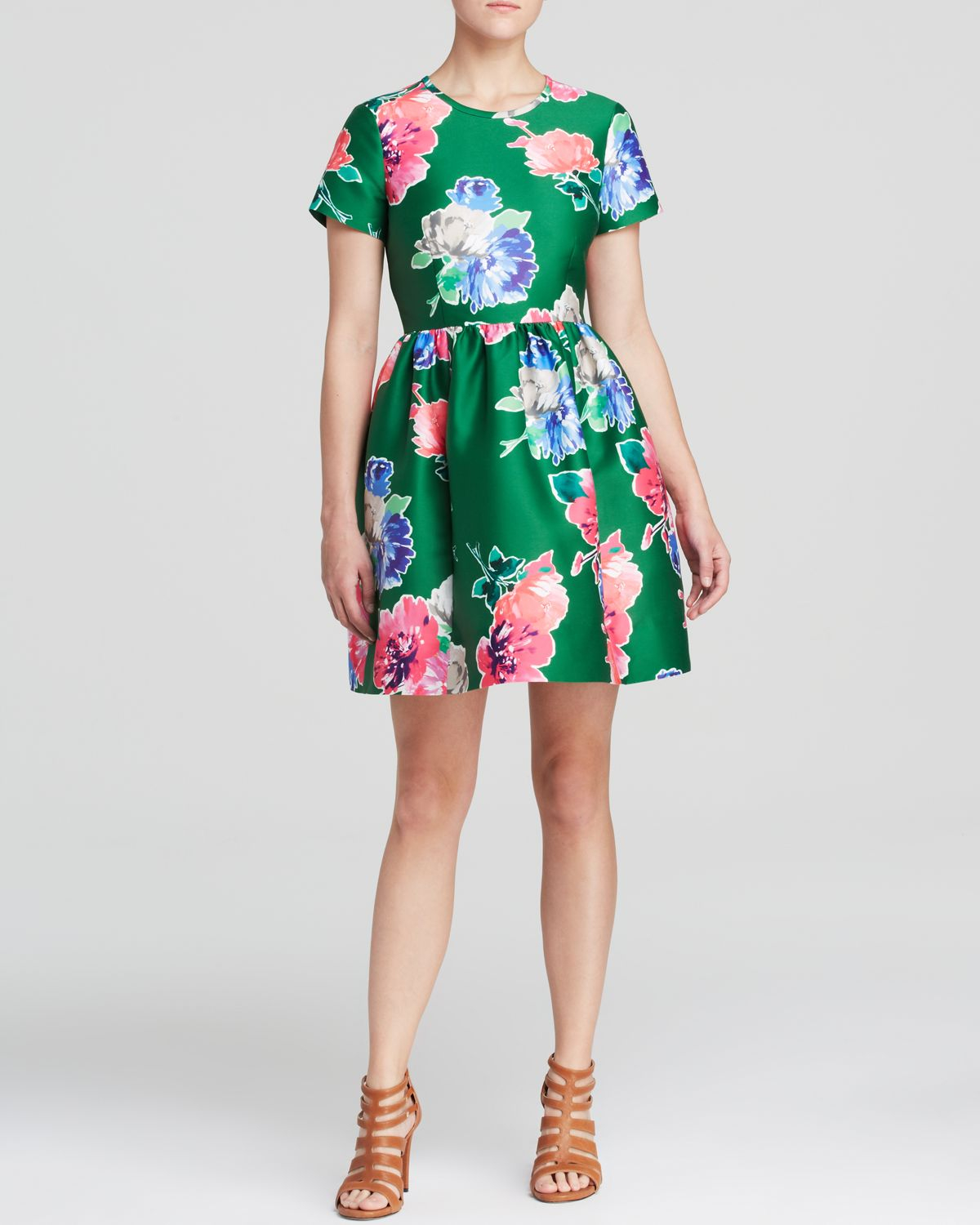 Kate Spade Stelli Floral Print Dress in Green Lyst
