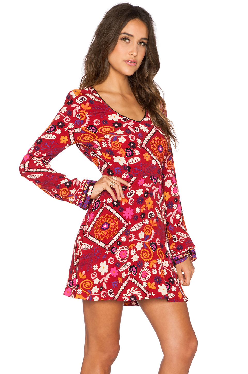 Lyst - Tigerlily Turkmen Gypsy Dress in Red