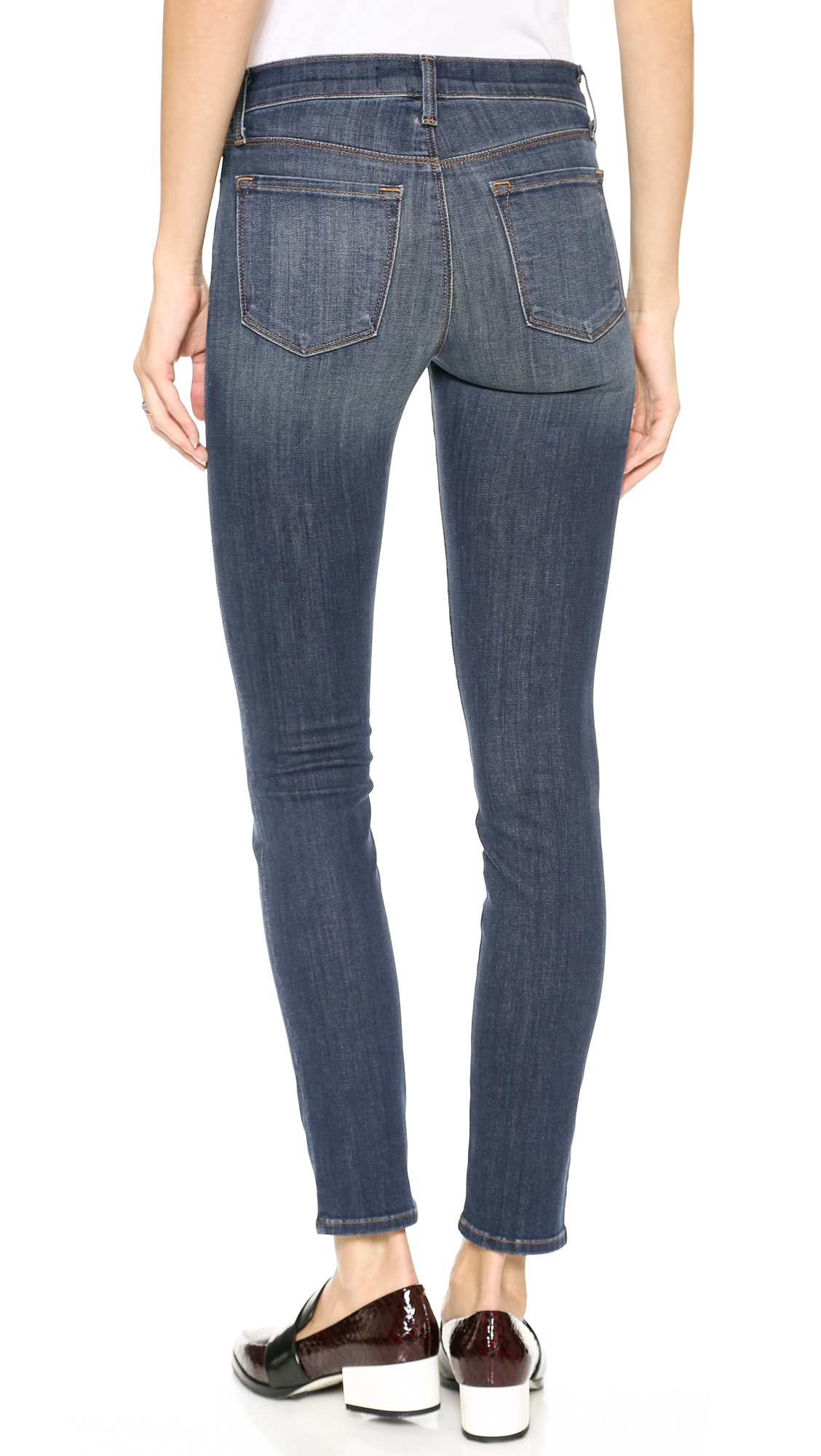 J Brand | 811 frayed mid-rise skinny jeans | NET-A-PORTER.COM