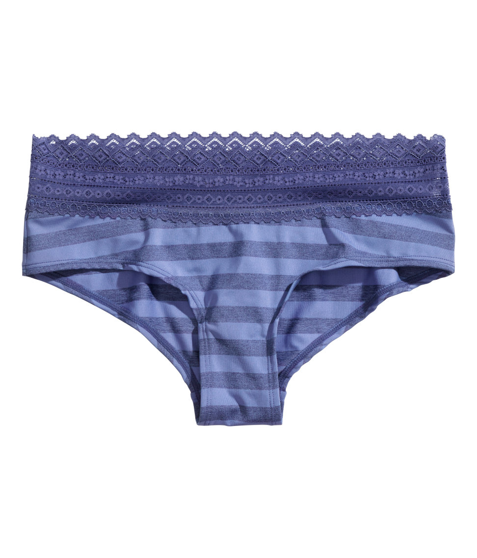 Lyst H&M Microfibre Hipster Briefs in Blue