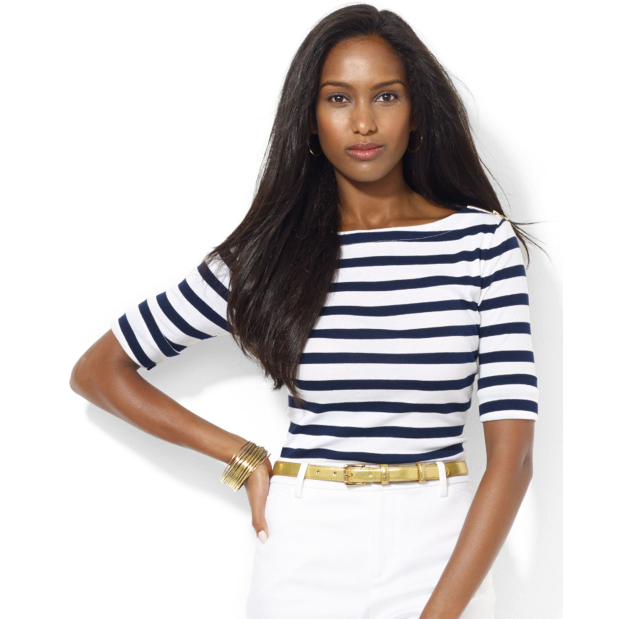 macy's lauren ralph lauren women's tops