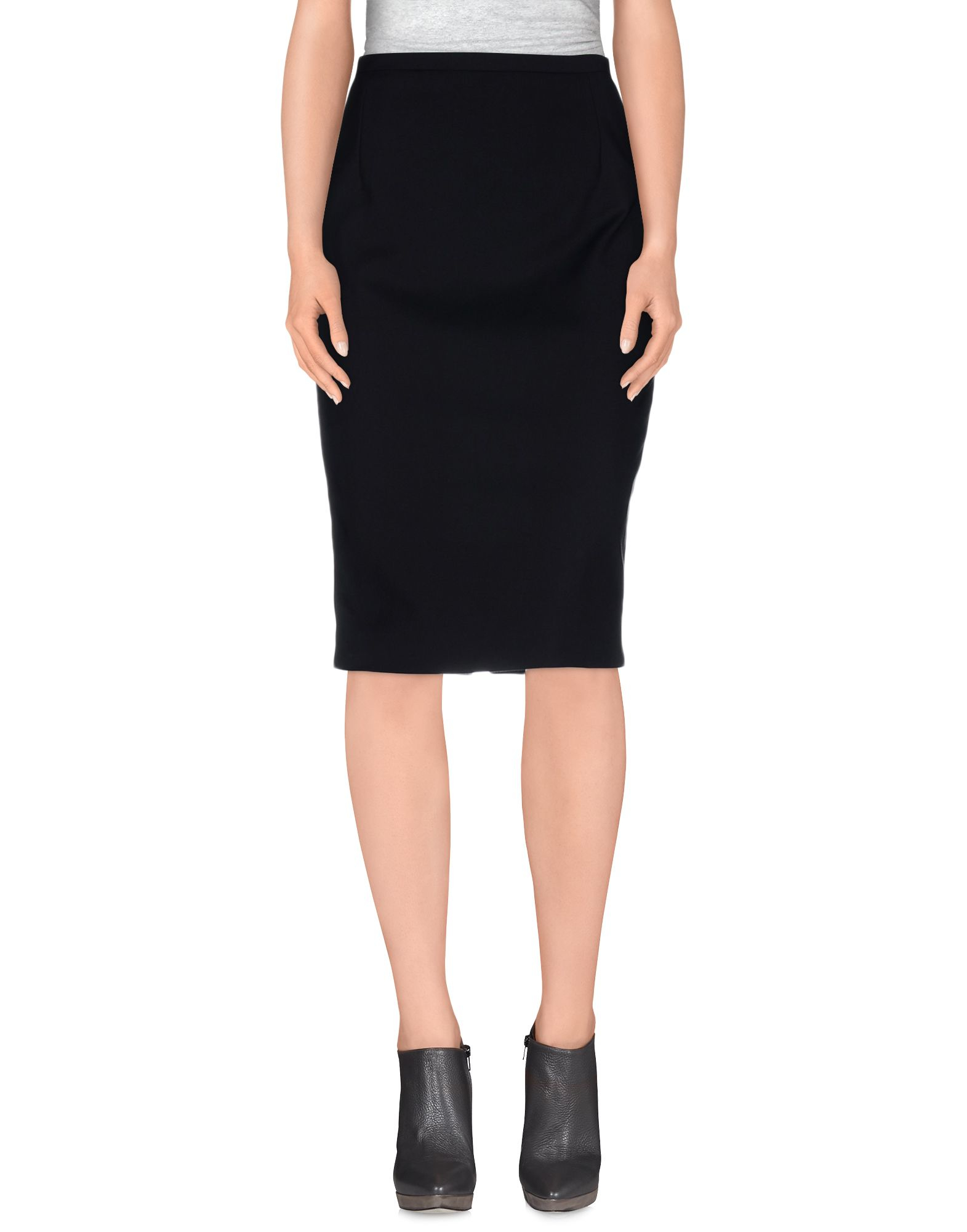 Lyst - Gucci Knee Length Skirt in Black