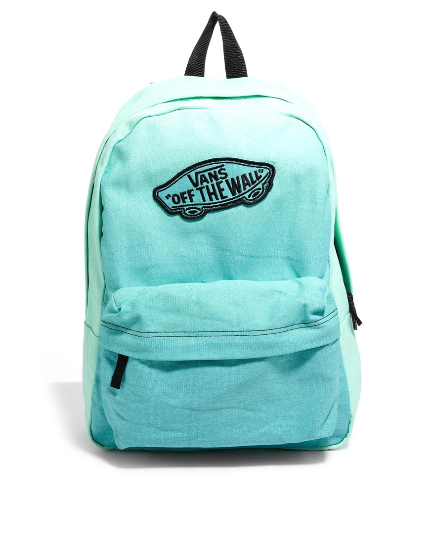 vans backpack mint green