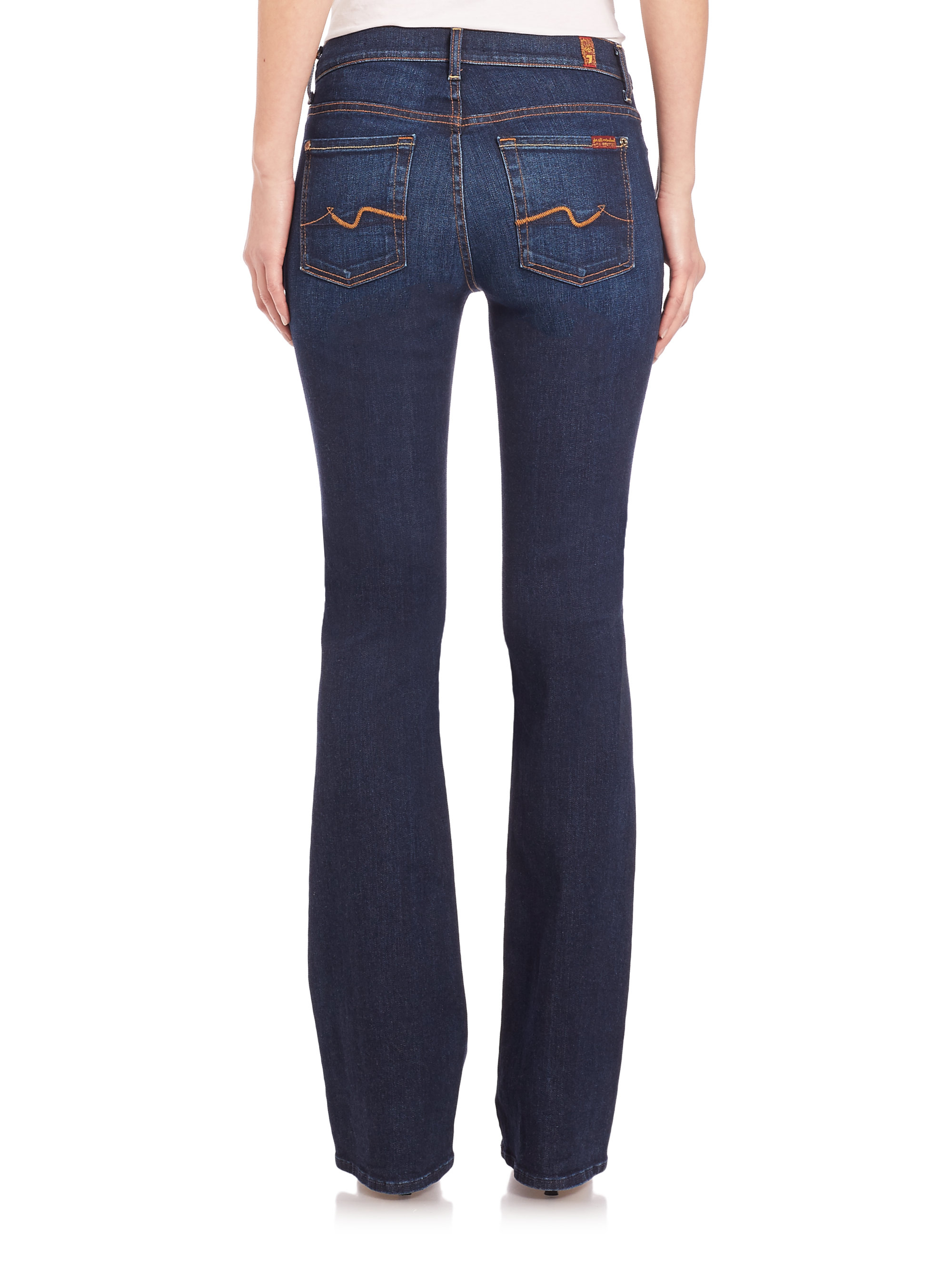 7 For All Mankind Iconic Bootcut Jeans In Blue Lyst