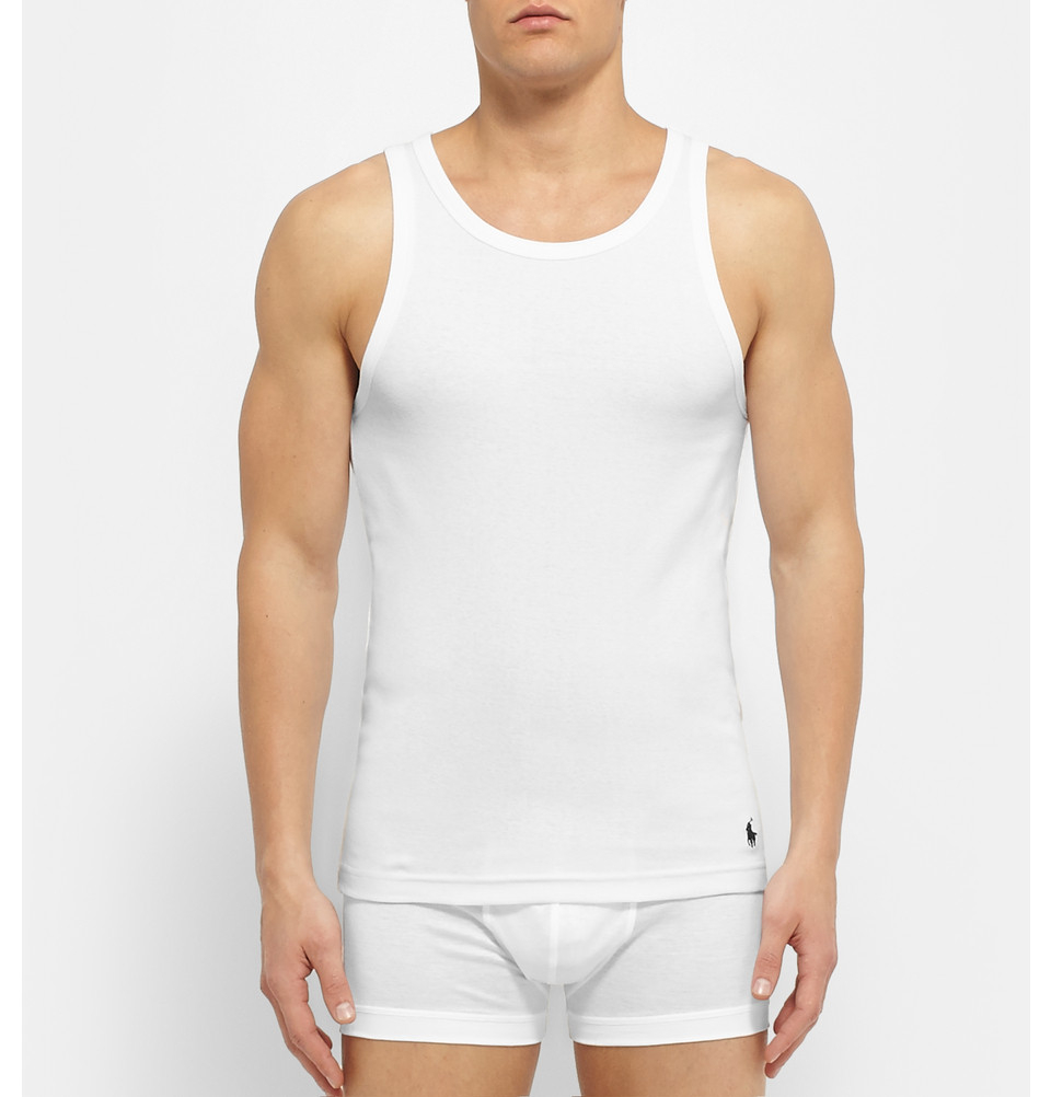 Lyst - Polo Ralph Lauren Two-Pack Cotton Tank Tops in White for Men