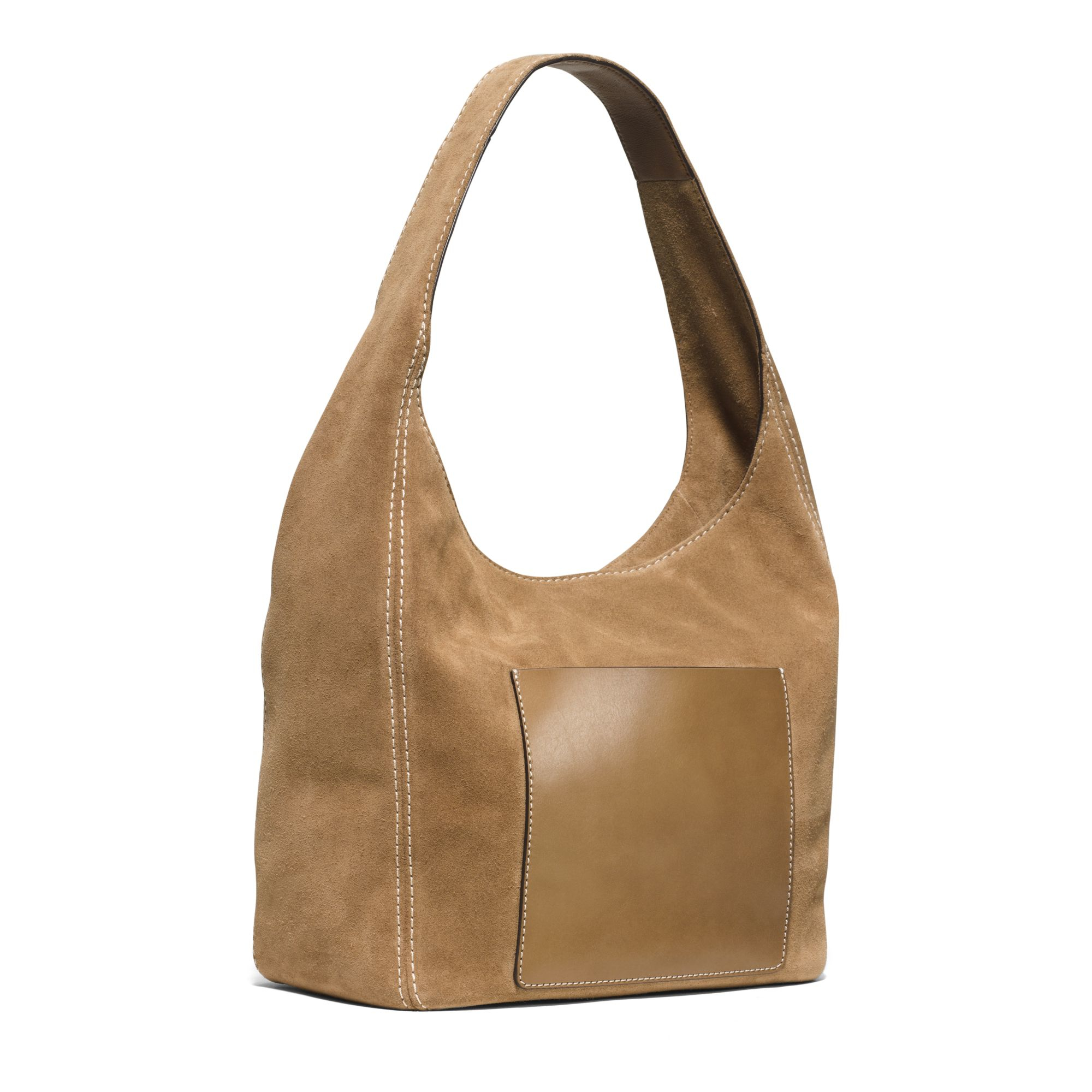 Michael kors clearance suede hobo bag