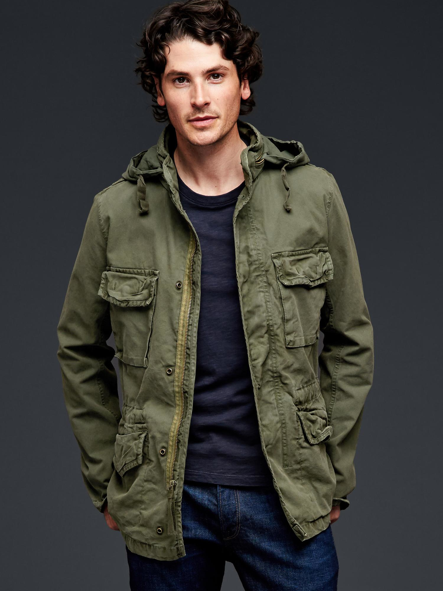 Gap Fatigue Jacket in Green for Men (new army green) | Lyst