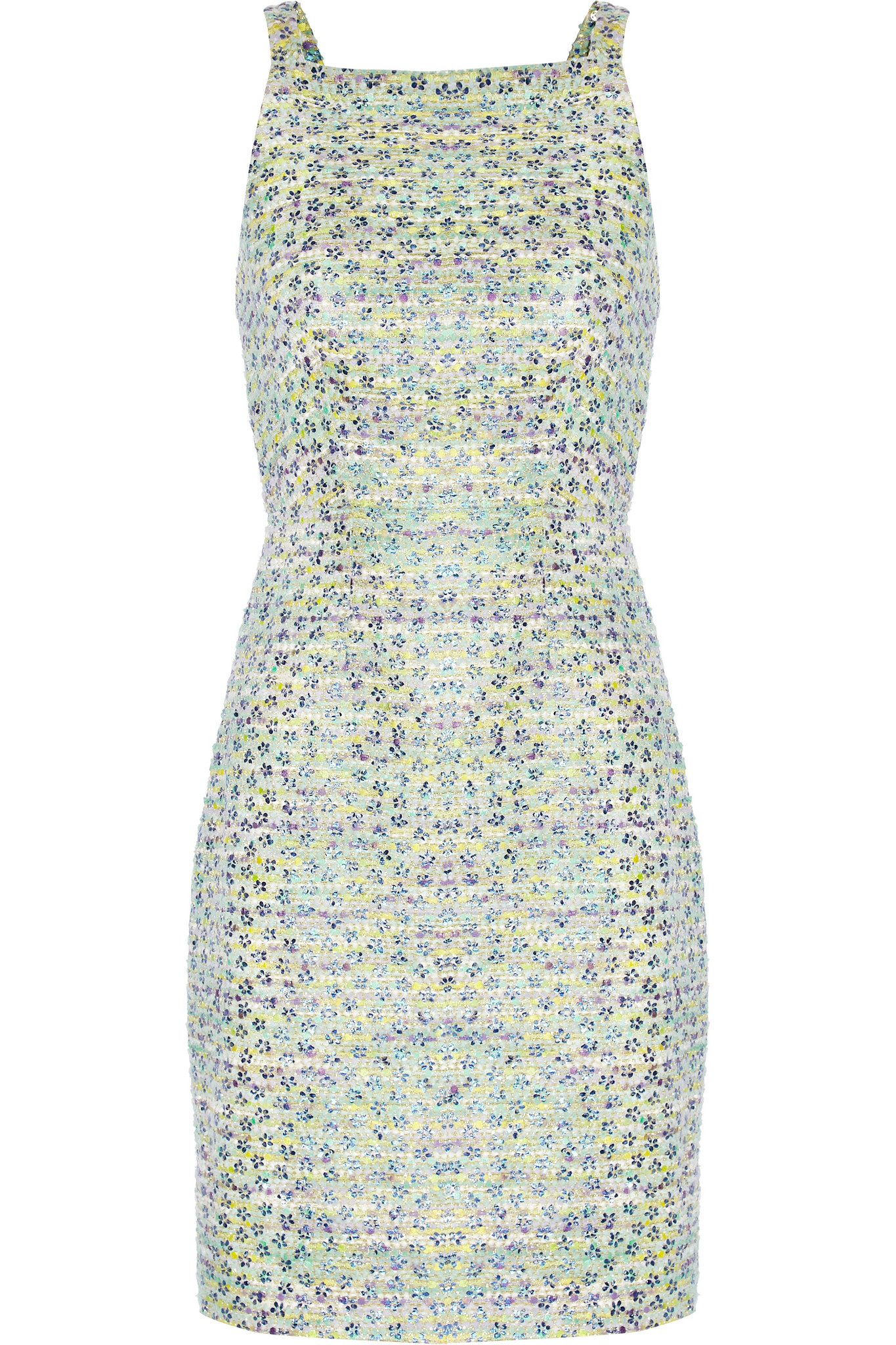 Lyst J.Crew Acid Daisy Bouclétweed Dress in Green