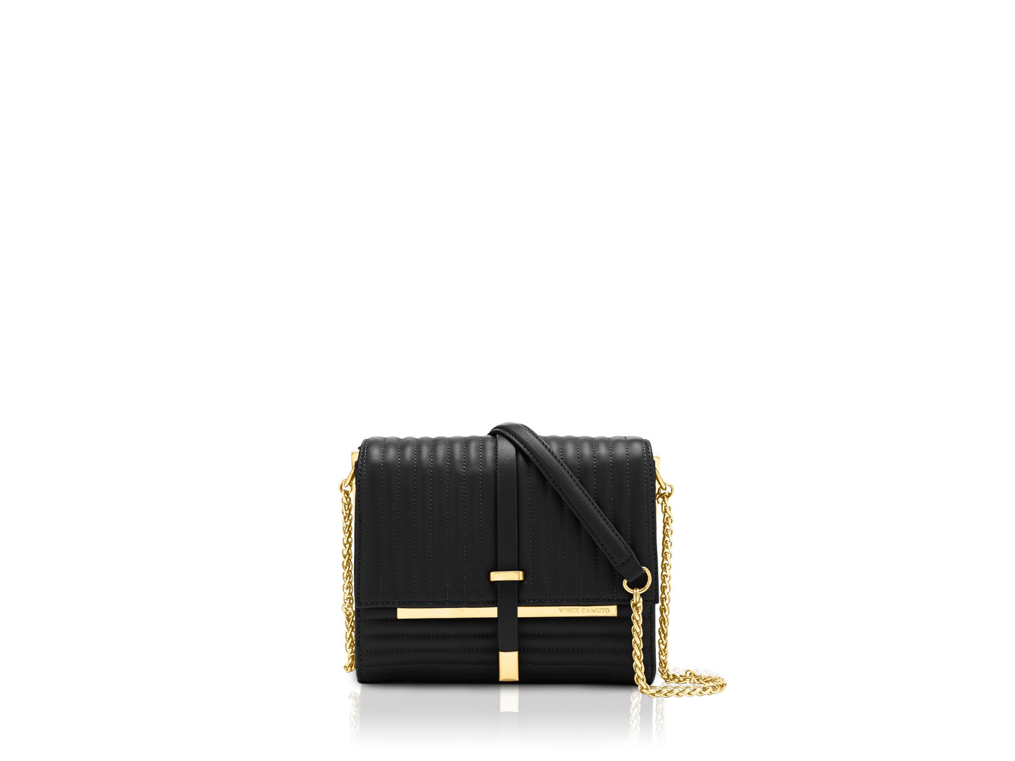 Lyst Vince Camuto Leila Quilted Shoulder Bag In Black Gallery