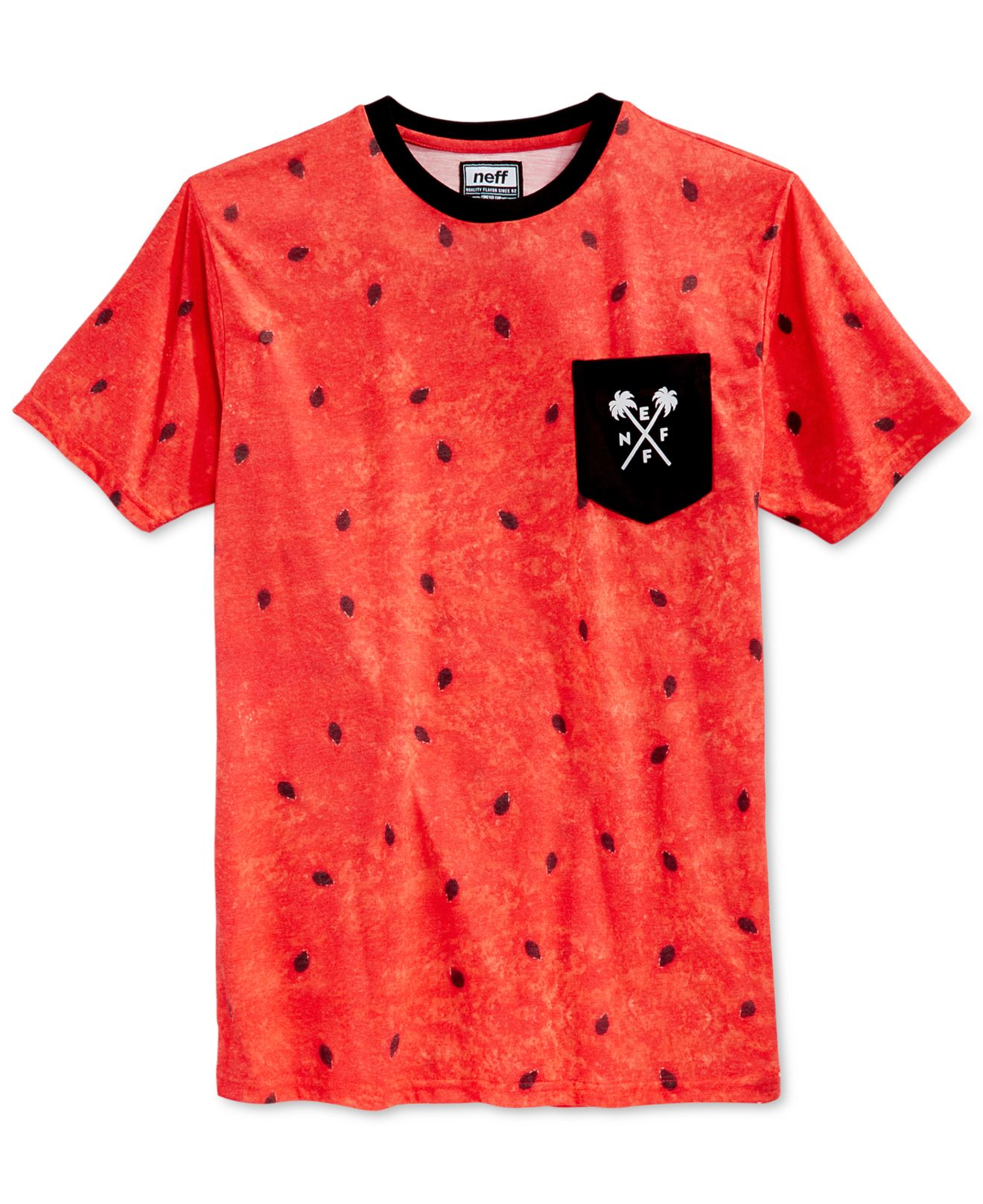 Lyst Neff Watermelon Pocket Tshirt in Orange for Men